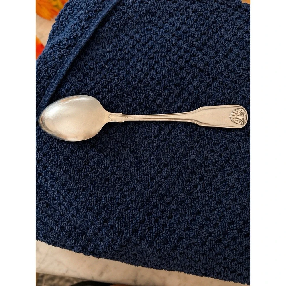 Oneida CLASSIC SHELL Stainless CUBE Heirloom Silverware Serving Spoon